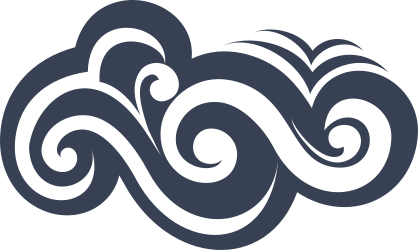 Tribal Waves Sticker