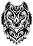 Tribal Wolf Totem Sticker