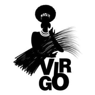 Tribal Zodiac Virgo Woman Sticker