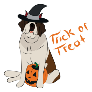 Trick Or Treat Bernard Sticker