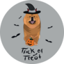Trick Or Treat Chow Sticker