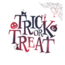 Trick or Treat Lettering Sticker