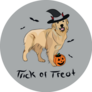 Trick or Treat Retriever Sticker