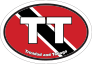 Trinidad & Tobago Tt Flag Oval Sticker