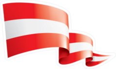Triple Ripple Austria Flag Sticker