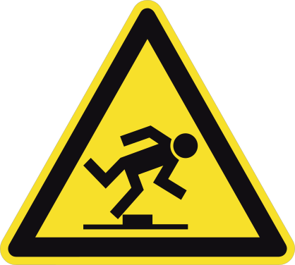 Tripping Hazard Sign Sticker