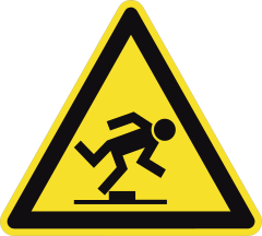 Tripping Hazard Sign Sticker