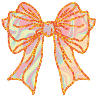 Trippy Coquette Bow Sticker