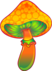 Trippy Magic Mushroom Sticker