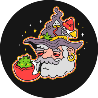 Trippy Wizard Sticker