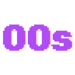 Trippy Y2k Style 00s Lettering Sticker