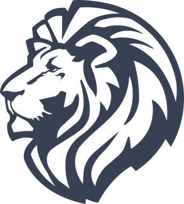 Triumphant Lion Head Sticker