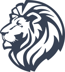 Triumphant Lion Head Sticker