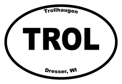 Trollhaugen Oval Sticker