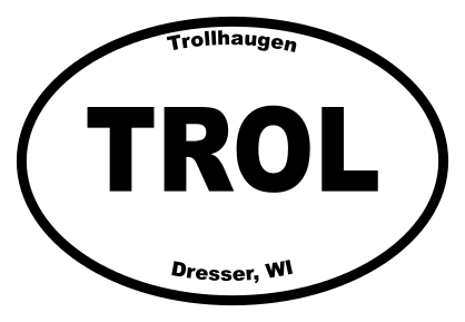 Trollhaugen Oval Sticker