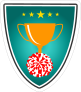 Trophy Cheerleading Sticker