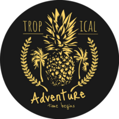 Tropical Adventure Pineapple Sticker