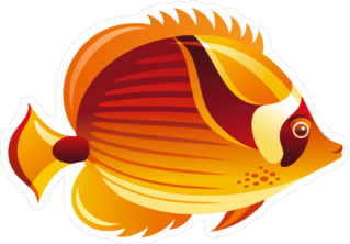 Tropical Fish Sticker