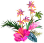Tropical Flower Collection Sticker
