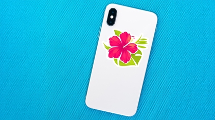 Tropical Flower Phone Sticker
