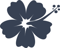 Tropical Hibiscus Flower Sticker