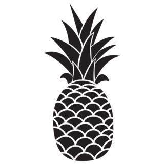 Tropical Pineapple Fruit Transfer Sticker