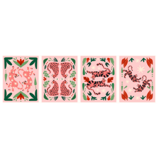 Tropical Posters Sticker Sheet