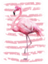 Tropical Summer Geometric Flamingo Sticker