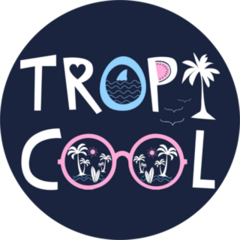 Tropical Surfing Tropi-cool Sticker