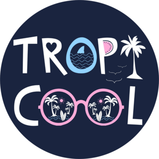 Tropical Surfing Tropi-cool Sticker