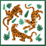 Tropical Tigers Sticker