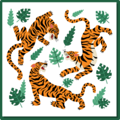 Tropical Tigers Sticker