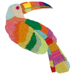 Tropical Toucan Colorful Sticker