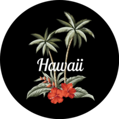 Tropical Vintage Palm Trees Hawaii Sticker