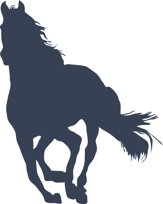 Trotting Horse Sticker