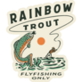 Trout Fishing Only Sticker
