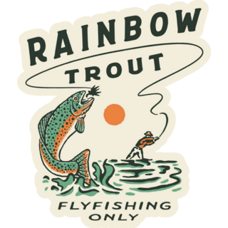 Trout Fishing Only Sticker
