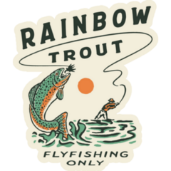 Trout Fishing Only Sticker