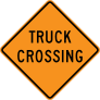 Truck Crossing Sticker