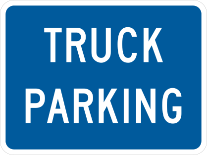Truck Parking Sticker
