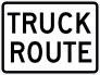 Truck Route Sticker