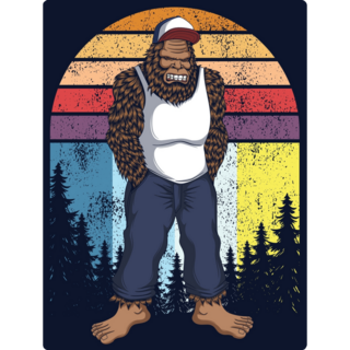 Trucker Bigfoot Sticker