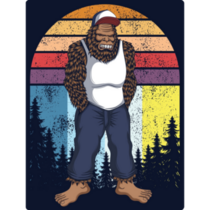 Trucker Bigfoot Sticker