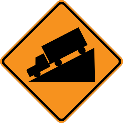 Trucks Downhill Sticker
