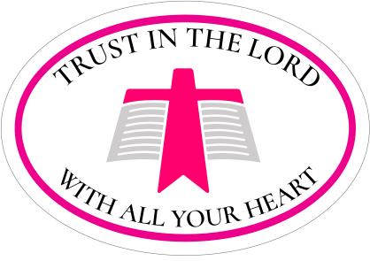 Trust in the Lord with all your Heart Circle Sticker
