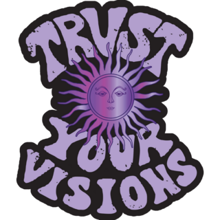 Trust Your Visions Retro Sticker