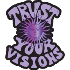 Trust Your Visions Retro Sticker