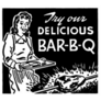 Try Our Delicious Bar-b-q - Retro Sticker