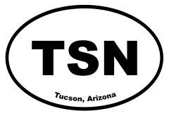 Tucson, Arizona Oval Stickers