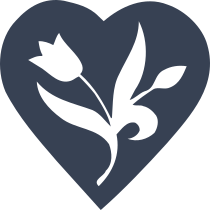 Tulip Flower In A Heart Sticker